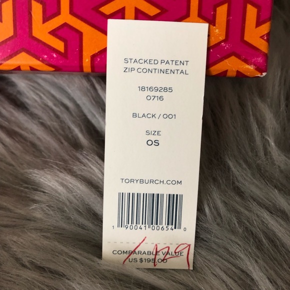 Tory Burch Patent Zip Continental Wallet - Picture 4 of 4